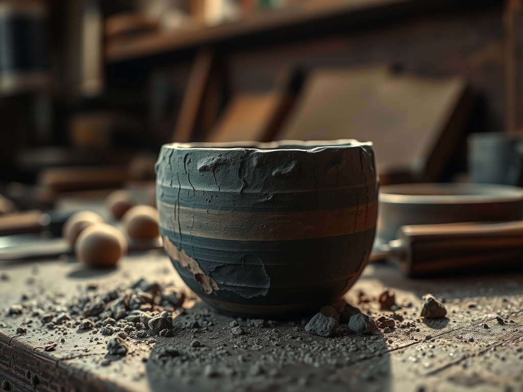 Foraging Clay From The Earth
